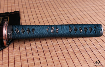 Épée de samouraï japonais en acier à ressort Full Tang 9260 Katana Battle Ready Sharp 