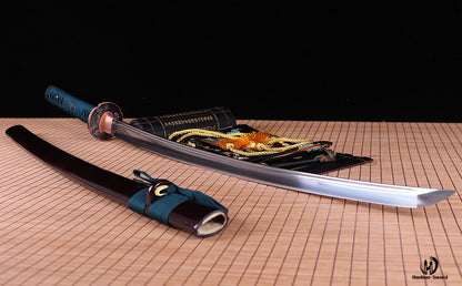 Épée de samouraï japonais en acier à ressort Full Tang 9260 Katana Battle Ready Sharp 