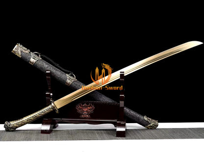 1095 High Carbon Steel Chinese Qing Dao Traditional Chinese Dragon Dao Sword