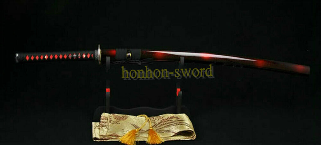 Functional 1095 High Carbon Steel Katana Japanese Samurai Sword Full Tang Sword Black