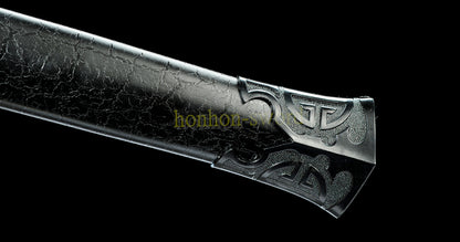 1095 High Carbon Steel Traditional Han Dynasty Jian 汉剑 Chinese Jian Sword Full Tang Sword Blue