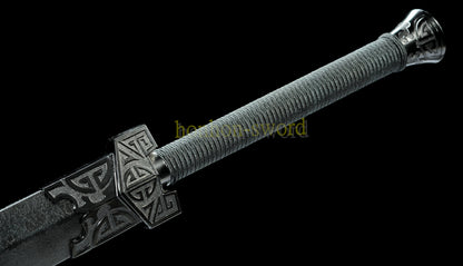 1095 High Carbon Steel Traditional Han Dynasty Jian 汉剑 Chinese Jian Sword Full Tang Sword Blue