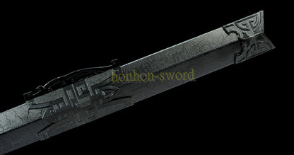 1095 High Carbon Steel Traditional Han Dynasty Jian 汉剑 Chinese Jian Sword Full Tang Sword Blue