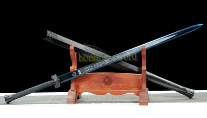 1095 High Carbon Steel Traditional Han Dynasty Jian 汉剑 Chinese Jian Sword Full Tang Sword Blue