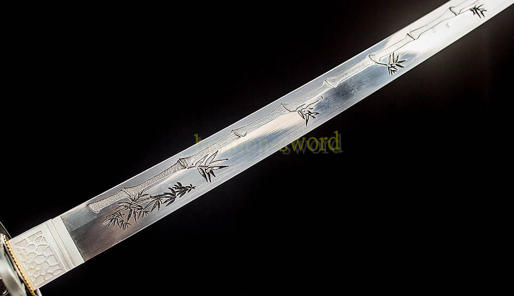 Functional 1095 High Carbon Steel Katana Japanese Samurai Sword Full Tang Sword Black