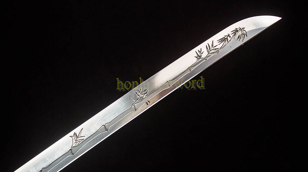 Functional 1095 High Carbon Steel Katana Japanese Samurai Sword Full Tang Sword Black