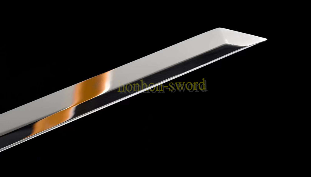 L6 Steel Mirror Polished Tang Dynasty Dao 唐刀 Chinese Dao Sword Hand Forge for Battle Rosewood