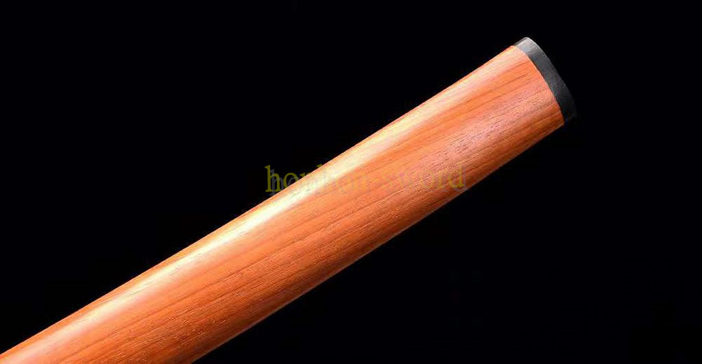 1095 High Carbon Steel Shirasaya Japanese Samurai Sword Full Tang Sword Red Wood