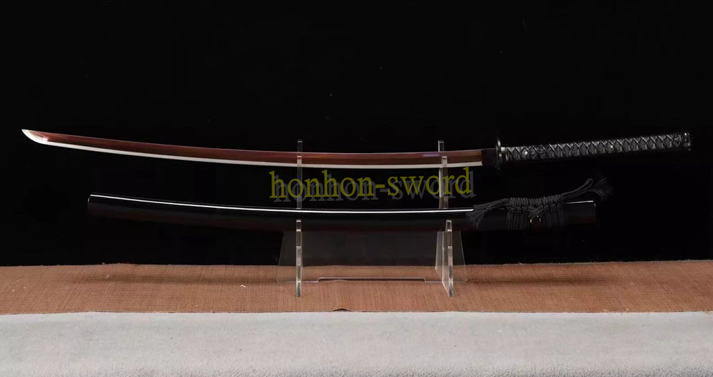 51inch 1095 High Carbon Steel Nodachi Japanese Samurai Sword Full Tang Sword Purple Blade