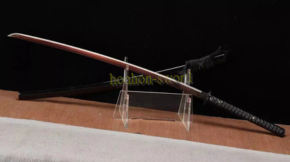 51inch 1095 High Carbon Steel Nodachi Japanese Samurai Sword Full Tang Sword Purple Blade