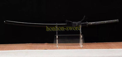 51inch 1095 High Carbon Steel Nodachi Japanese Samurai Sword Full Tang Sword Purple Blade