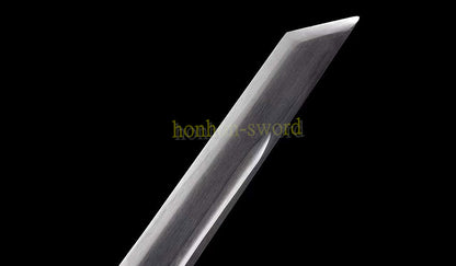 High Manganese Steel Tang Dao Chinese Dao Sword 唐刀 Full Tang Battle Ready Black