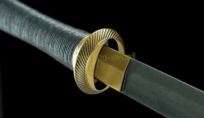 Épée chinoise Huanshou Dao en acier à haute teneur en manganèse, Tang Dao, prête pour la bataille, noire 