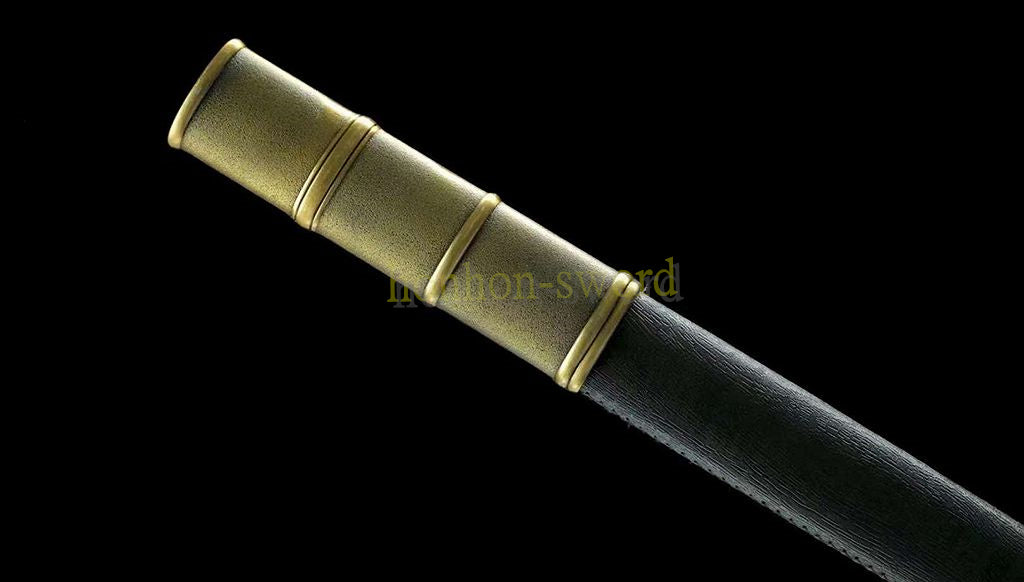 Épée chinoise Huanshou Dao en acier à haute teneur en manganèse, Tang Dao, prête pour la bataille, noire 