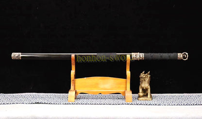 1095 High Carbon Steel Tang Dao 唐刀 Mirror Blade Traditional Chinese Dao Sword KAMASU-Kissaki Full Tang Sword