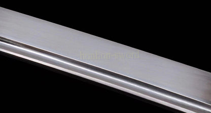 1095 Kohlenstoffstahl Katana Blaue Klinge Japanisches Samurai-Schwert Full Tang Schwarz 