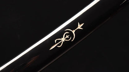 1095 High Carbon Steel Shirasaya Katana Japanese Samurai Sword Stick Black