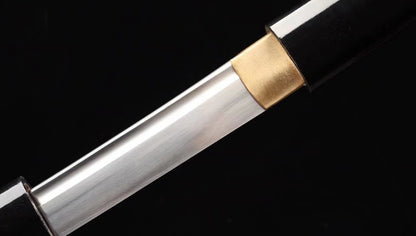 1095 High Carbon Steel Shirasaya Katana Japanese Samurai Sword Stick Black