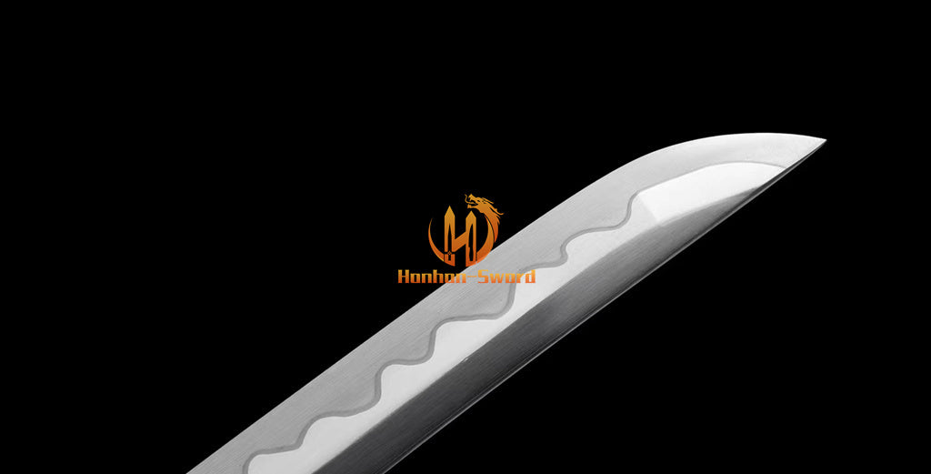 Katana à lame bleue en acier à haute teneur en carbone 1095, épée de samouraï japonais, épée complète noire 