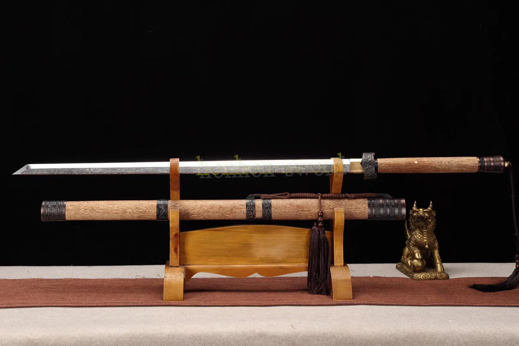 1095 High Carbon Steel Tang Dao 唐刀 Traditional Chinese Dao Sword KAMASU-Kissaki Full Tang Sword