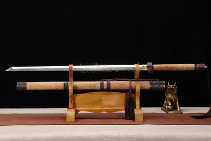 1095 High Carbon Steel Tang Dao 唐刀 Traditional Chinese Dao Sword KAMASU-Kissaki Full Tang Sword