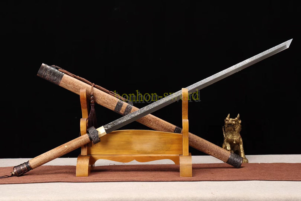 1095 High Carbon Steel Tang Dao 唐刀 Traditional Chinese Dao Sword KAMASU-Kissaki Full Tang Sword