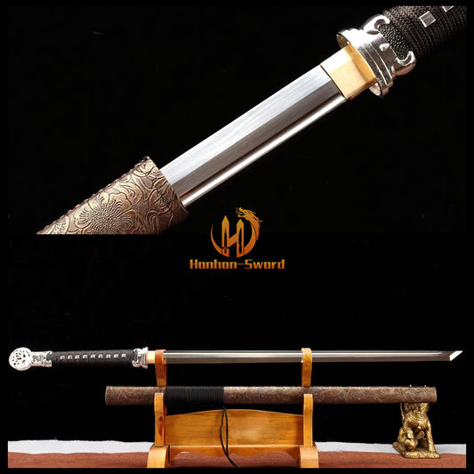 1095 High Carbon Steel Chinese Tang Dao Traditional Chinese Sword Full Tang For Battle