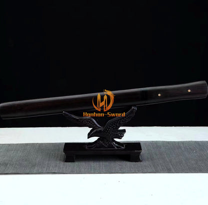 Katana en acier à haute teneur en manganèse, épée de samouraï japonais, prête pour la bataille, Saya blanche dorée 