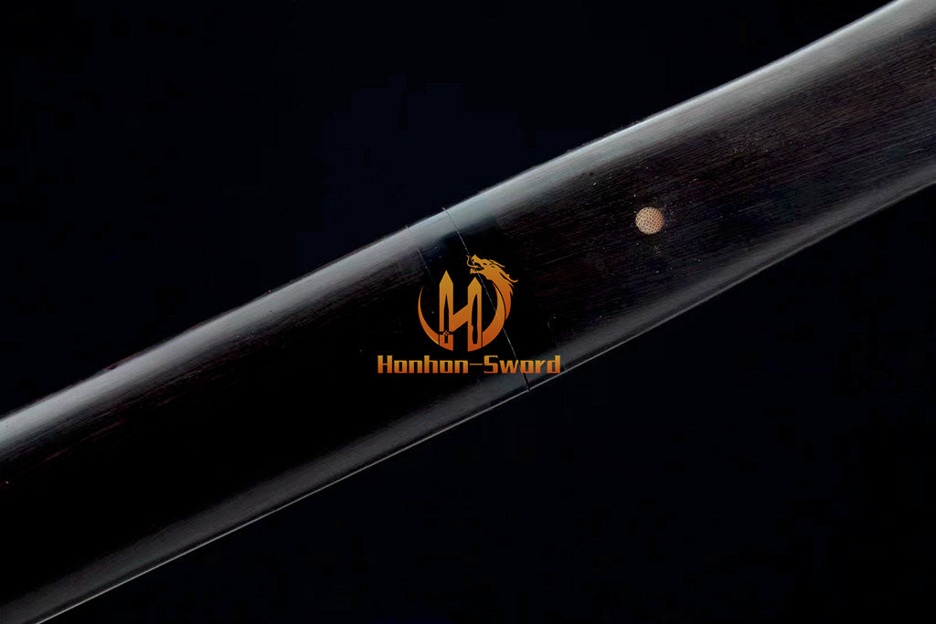 Katana en acier à haute teneur en manganèse, épée de samouraï japonais, prête pour la bataille, Saya blanche dorée 