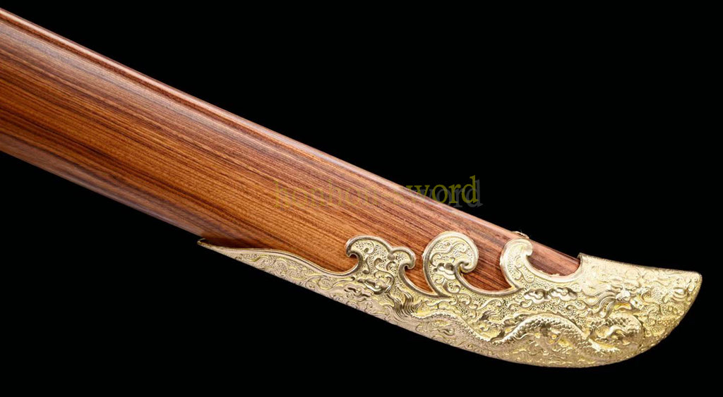 31 inch Damascus Folded Steel Ming Dynasty Dao 绣春刀 Chinese Broad Sword Sharp