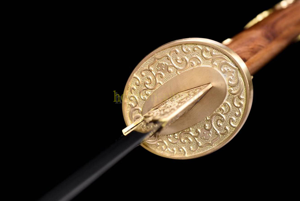 31 inch Damascus Folded Steel Ming Dynasty Dao 绣春刀 Chinese Broad Sword Sharp