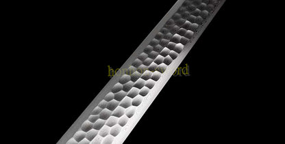 Damascus Folded Steel HanJian 汉剑 Chinese Jian Sword Sharp Ebony Sheath