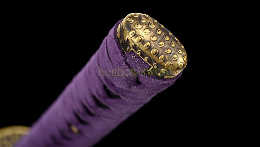 Katana à lame bleue en acier à haute teneur en carbone 1095, épée de samouraï japonais, épée complète noire 