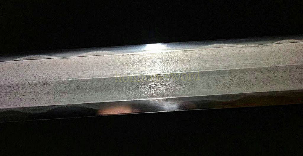 Katana à lame bleue en acier à haute teneur en carbone 1095, épée de samouraï japonais, épée complète noire 