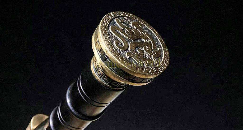 Katana à lame bleue en acier à haute teneur en carbone 1095, épée de samouraï japonais, épée complète noire 