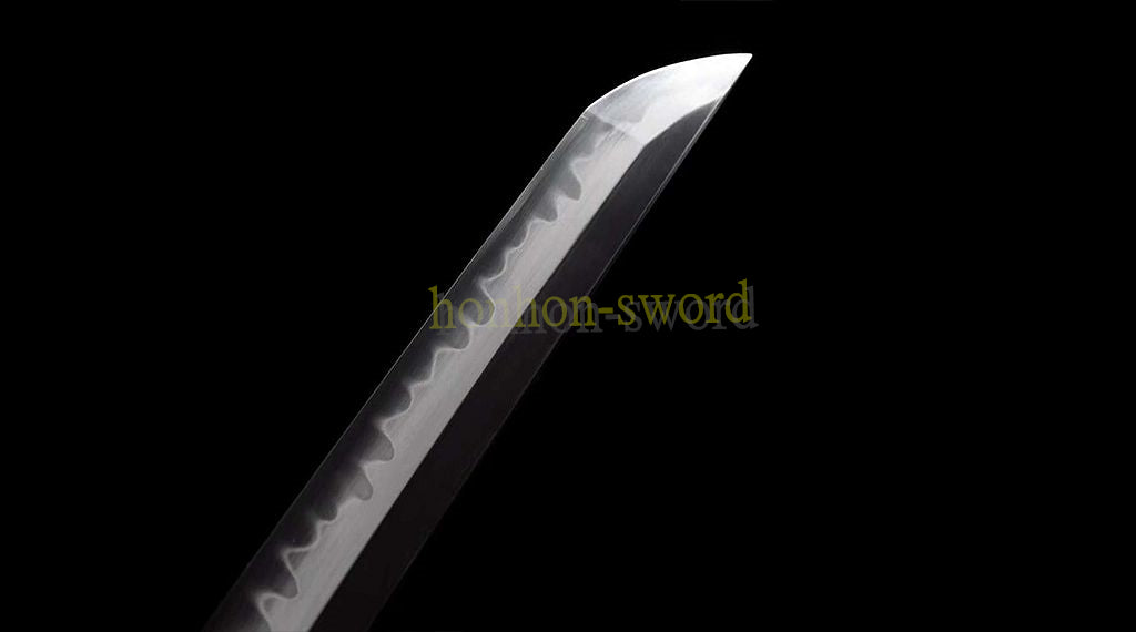 T10 Steel Clay Tempered Shirasaya Real Yokote Japanese Samurai Sword Battle Ready