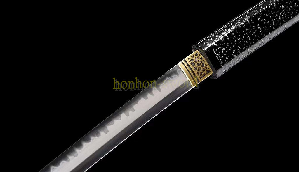 T10 Steel Clay Tempered Shirasaya Real Yokote Japanese Samurai Sword Battle Ready