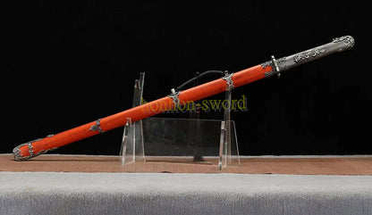 T10 Steel Clay Tempered Tang Dynasty Dao 唐刀 Chinese Dao Sword Rosewood Sheath