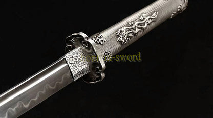 T10 Steel Clay Tempered Tang Dynasty Dao 唐刀 Chinese Dao Sword Rosewood Sheath