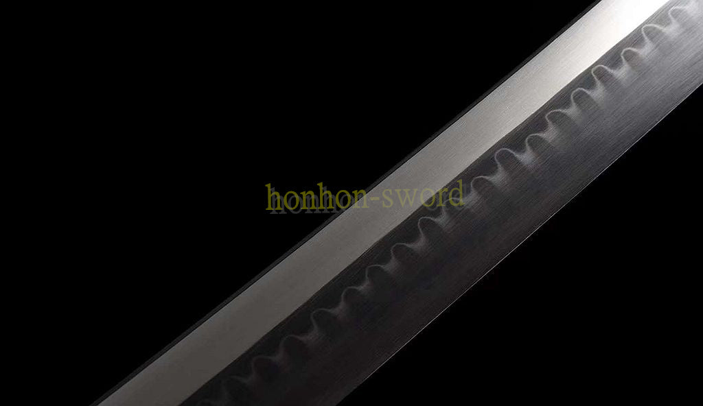 Katana à lame bleue en acier à haute teneur en carbone 1095, épée de samouraï japonais, épée complète noire 