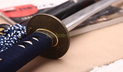 T10 Clay Tempered Katana Hand Polishing Choji Hamon Japanese Samurai Sword Ox Horn Saya