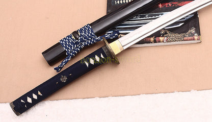 T10 Clay Tempered Katana Hand Polishing Choji Hamon Japanese Samurai Sword Ox Horn Saya
