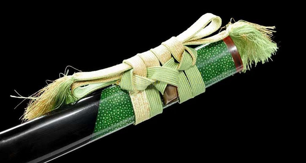 Épée de samouraï japonaise en acier plié noir, katana, lame tranchante faite à la main, noire 