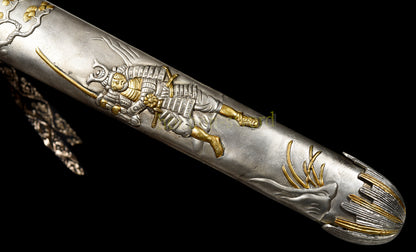 Épée de samouraï japonaise en acier plié noir, katana, lame tranchante faite à la main, noire 