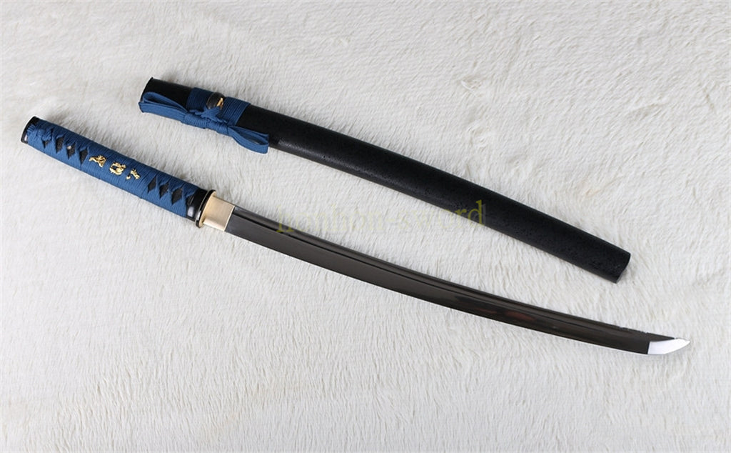 9260 Spring Steel Wakizashi Japanese Samurai Sword Sharp for Battle