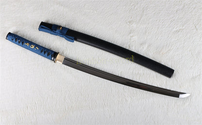 9260 Spring Steel Wakizashi Japanese Samurai Sword Sharp for Battle