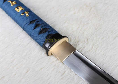 9260 Spring Steel Wakizashi Japanese Samurai Sword Sharp for Battle