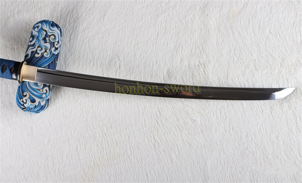 9260 Spring Steel Wakizashi Japanese Samurai Sword Sharp for Battle