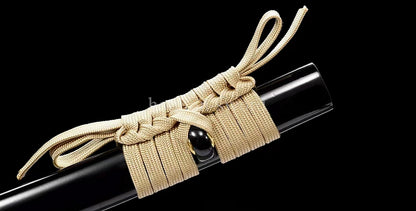 9260 Spring Steel Real Japanese Katana SHINOGI ZUKURI Samurai Sword Sharp Black.