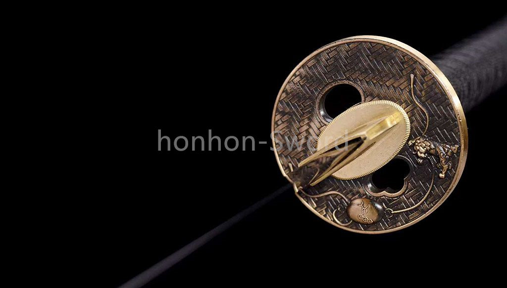 9260 Spring Steel Japanese Katana High Quality Blue Blade Samurai Sword Sharp Full Tang Functional